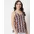 PURYS Women White Striped Regular Top