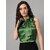 PURYS Women Green Solid Regular Top