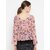 Purys Women Pink Printed Peplum Top