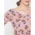Purys Women Pink Printed Peplum Top