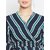 Purys Women Black Striped Regular Fit Casual Top with Short Sleeves
