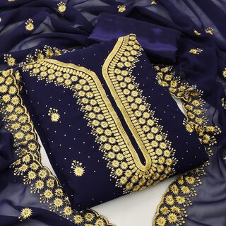 Sharda Creation Unstitched  Embroidered Dress Material