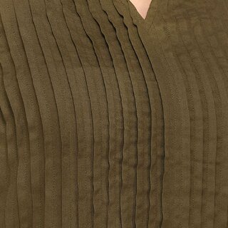 Affordable Women Purys Women Dark Green A Line Dress 2025 at ShopCircuit | ONDC