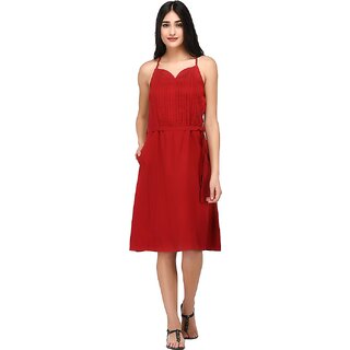 Luxurious Women Purys Women Maroon Shift Dress 2025 at ShopCircuit | ONDC