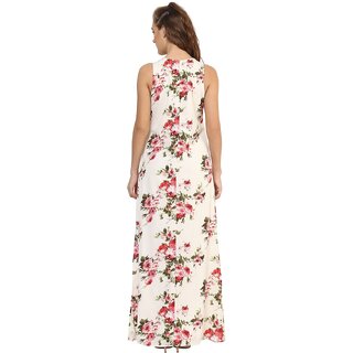 Modern Women Purys Women White Maxi Dress 2025 at ShopCircuit | ONDC
