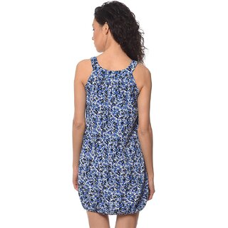 Trendy Women Purys Women Blue Fit & Flare Dress 2025 at ShopCircuit | ONDC