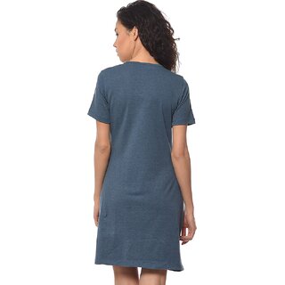 Latest Women Purys Women Blue A Line Dress 2025 at ShopCircuit | ONDC