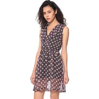 New Women Purys Women Purple Fit & Flare Dress 2025 at ShopCircuit | ONDC