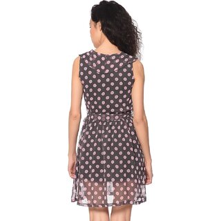 New Women Purys Women Purple Fit & Flare Dress 2025 at ShopCircuit | ONDC