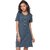 Purys Women Blue A Line Dress