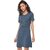 Purys Women Blue A Line Dress