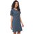 Purys Women Blue A Line Dress