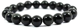 Real Black Tourmaline 8 mm Stretch Bracelet