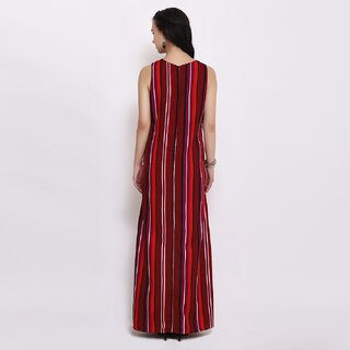 Sophisticated Women Purys Women Maroon Maxi Dress 2025 at ShopCircuit | ONDC