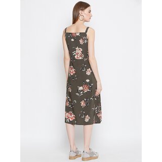 Best Women Purys Women Green A Line Dress 2025 at ShopCircuit | ONDC