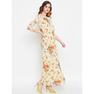 Premium Women Purys Women Beige Maxi Dress 2025 at ShopCircuit | ONDC