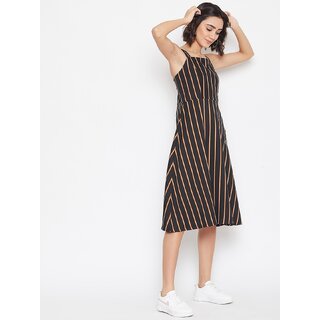 Luxurious Women Purys Women Black Fit & Flare Dress 2025 at ShopCircuit | ONDC