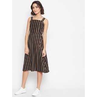 Luxurious Women Purys Women Black Fit & Flare Dress 2025 at ShopCircuit | ONDC