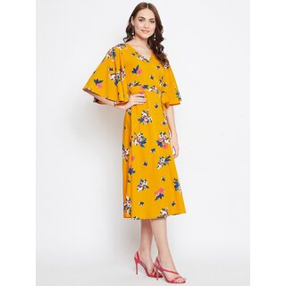 Exclusive Women Purys Women Yellow Fit & Flare Dress 2025 at ShopCircuit | ONDC