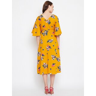 Exclusive Women Purys Women Yellow Fit & Flare Dress 2025 at ShopCircuit | ONDC