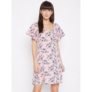 Stylish Women Purys Women Pink A Line Dress 2025 at ShopCircuit | ONDC
