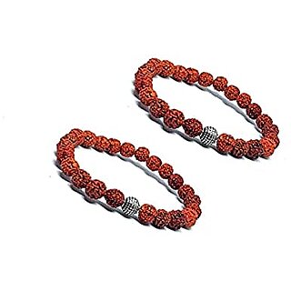 ASTROGHAR Set Of 2 Natural Rudraksha bracelet For men And Women