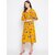 Purys Women Yellow Fit & Flare Dress