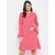 Purys Women Pink Fit & Flare Dress