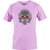 MARVK Men Solid Round Neck Purple T-Shirt