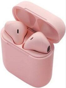 Inpods pink Wireless Handsfree Earbuds With Charging Case Bluetooth Headset