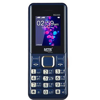                       MTR M2200 (Dual Sim, 1.77 Inch Display, 3000 mAh Battery, Blue)                                              
