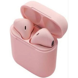 Inpods pink Wireless Handsfree Earbuds With Charging Case Bluetooth Headset