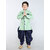 BBS Creation Boy's Festive  Party Angarkha With Dhoti Pant Set ( Green Pack of 1 )