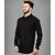 Baleshwar Men Black Solid Slim Fit Casual Shirt
