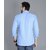 Baleshwar Men Light Blue Solid Regular Fit Casual Shirt