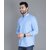 Baleshwar Men Light Blue Solid Regular Fit Casual Shirt