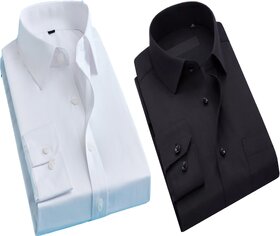 Baleshwar Men Multicolor Solid Casual Shirt (Pack of 2)