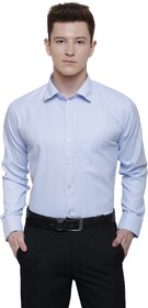 Baleshwar Men Sky Blue' Solid Formal Shirt (Pack of 2)