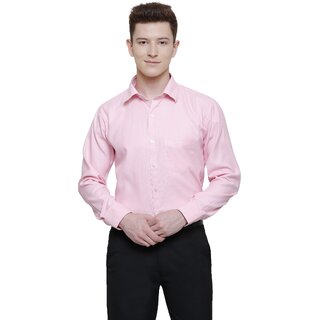                       Baleshwar Men Pink Solid Formal Shirt (Pack of 1)                                              