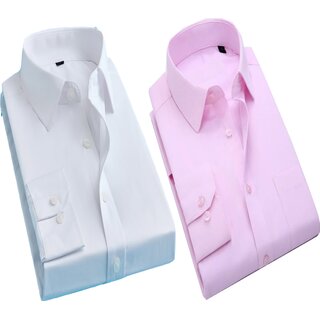                       Baleshwar Men Multicolor Solid Casual Shirt (Pack of 2)                                              