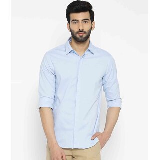                       Baleshwar Men Blue Solid Casual Shirt (Pack of 2)                                              