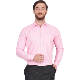                       Baleshwar Men Pink Solid Formal Shirt (Pack of 2)                                              