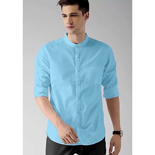                       Baleshwar Men Blue Solid Formal Shirt (Pack of 2)                                              