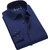 Baleshwar Men Navy Solid Formal Shirt (Pack of 1)