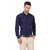 Baleshwar Men Navy Solid Formal Shirt (Pack of 1)