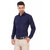 Baleshwar Men Navy Solid Formal Shirt (Pack of 1)
