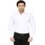 Baleshwar Men White Solid Formal Shirt (Pack of 1)
