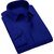 Baleshwar Men Blue Solid Formal Shirt (Pack of 2)
