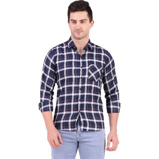                       Baleshwar Men Multicolor Checkered Casual Shirt (Pack of 2)                                              