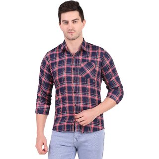                       Baleshwar Men Multicolor Checkered Casual Shirt (Pack of 2)                                              